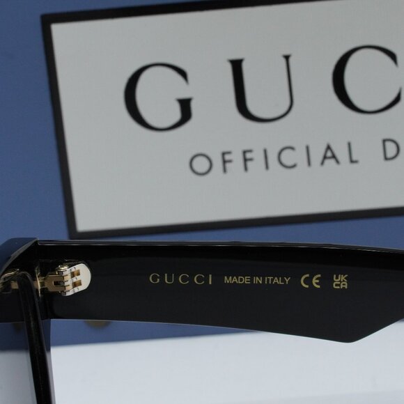 Final Price! Gucci GG1427S 001 Black/Grey Sunglasses - Picture 6 of 10